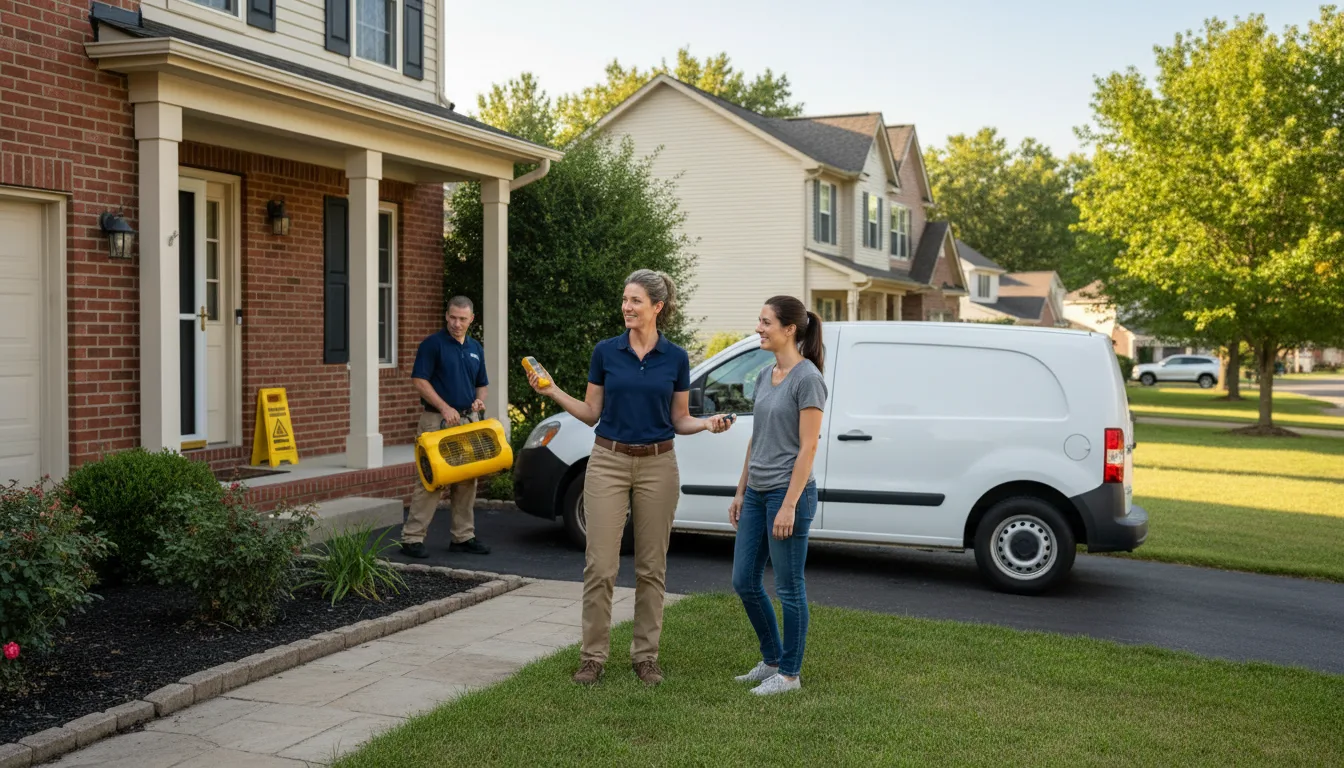Residential water damage restoration in Saint Georges, DE